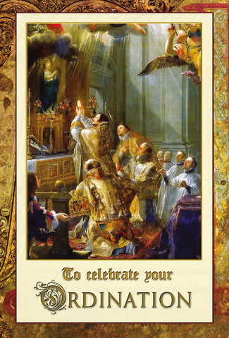 Beautiful Ordination Card