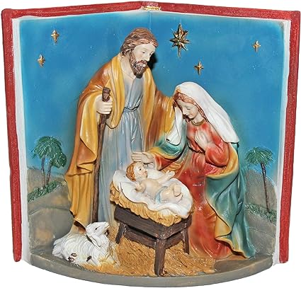 Holy Family Nativity 3D Book Ornament