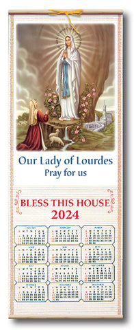 Lourdes Scroll Calendar 2024