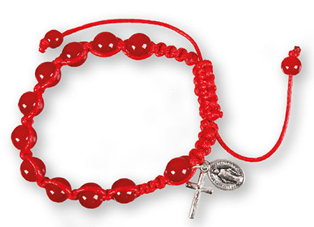 Red Rosary Bracelet