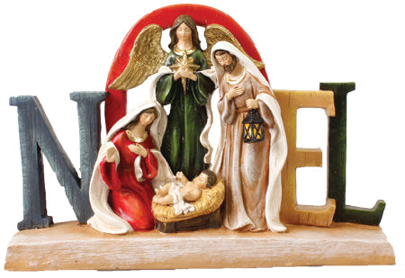 NOEL Nativity Scene 6 3/4 inches