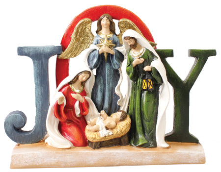 JOY Nativity Scene 6 3/4 inches