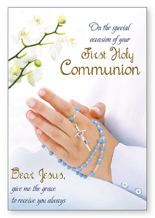 Holy Communion Card - boy