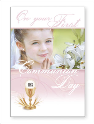 Holy Communion Card - girl