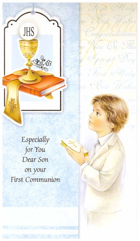 First Holy Communion Card - boy