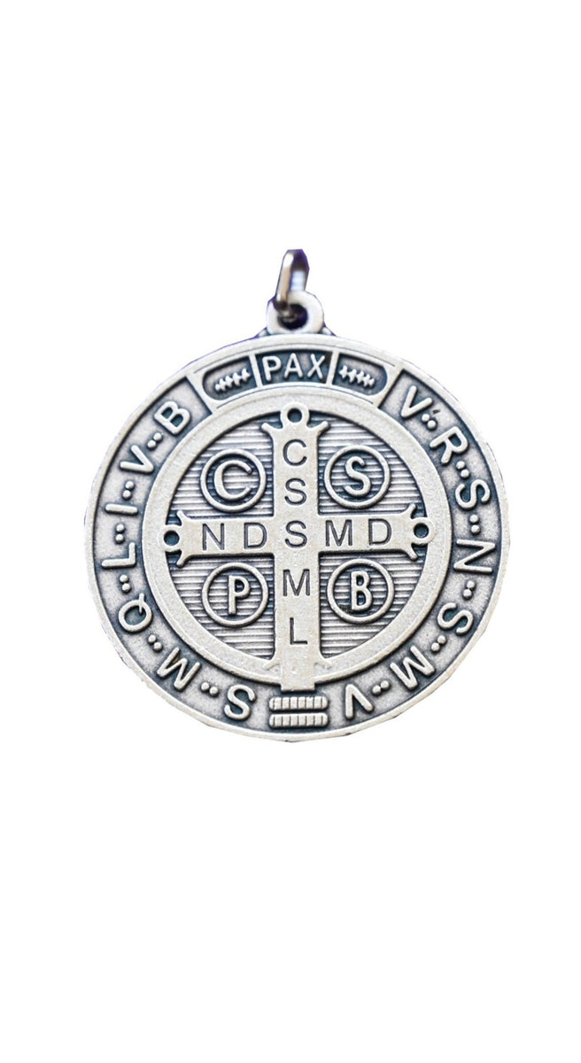 St benedict store pendant silver