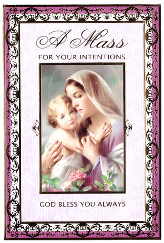 A Mass for your Intentions Card