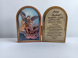 Foldable triptych of Saint Michael the Archangel