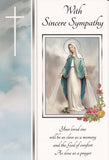 With Sincere Sympathy Mass Card (Our Lady of Grace)