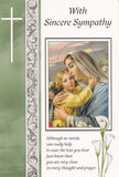 With Sincere Sympathy Mass Card (Our Lady and the Child Jesus)