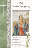 With Sincere Sympathy Mass Card (Immaculate Heart)