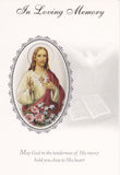 In Loving Memory Mass Card (Sacred Heart)