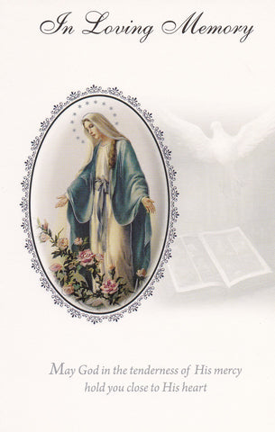 In Loving Memory Mass Card (Our Lady of Grace)