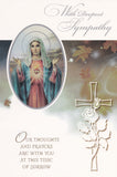 With Deepest Sympathy Mass Card (Immaculate Heart)