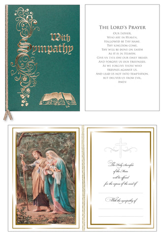 Sympathy Mass Card (Green Cover)
