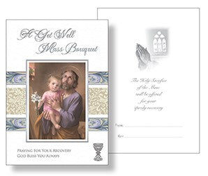 Get Well Mass Bouquet -St. Joseph and the Child Jesus
