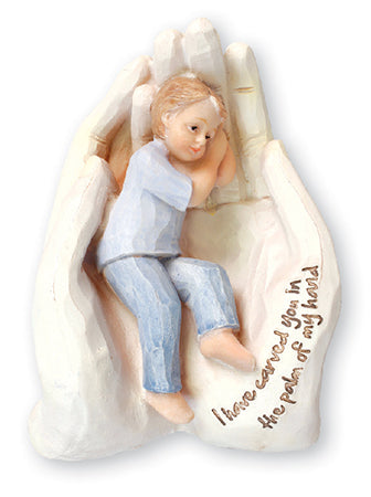 Little Boy in God's Hands statue