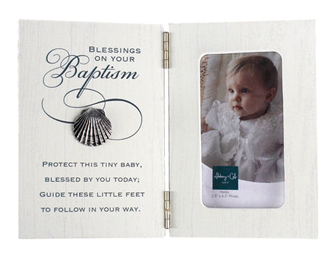 Baptism Baby Wood Photo Frame