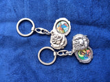Keychain of the Madonna of Czestochowa and Saint Christopher