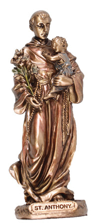 St Anthony Bronze Finish Statue
