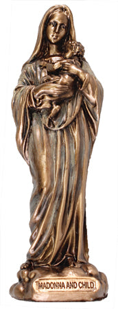 Madonna & Child Bronze Finish Statue