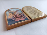 Foldable triptych of Saint Michael the Archangel