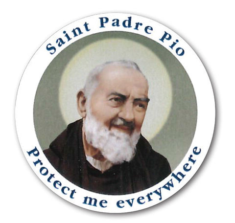 St. Pio Car Sticker