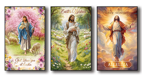 Easter Blessings 12 assorted cards - 3 designs