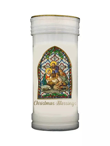 Christmas Votive Pillar Candle (3 days burn time)