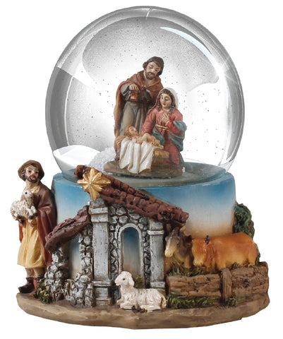 Nativity/Christmas Waterball with Holy Family 3.5"