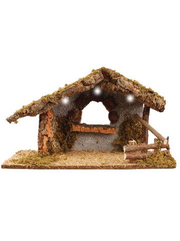 Medium sized Nativity Stable (lights not included) - no figures