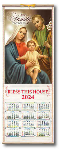 Holy Family Scroll Calendar 2024