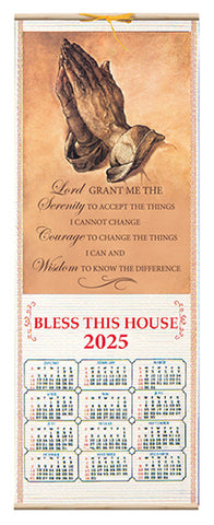 Serenity Prayer Scroll Calendar 2025