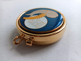 Eucharist pyx enamel fish wheat diam. 5cm