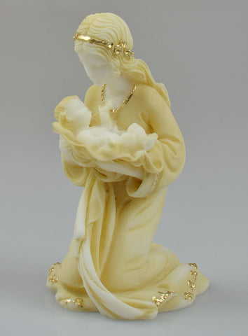 Virgin & Child Alabaster Statue
