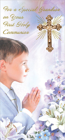 Communion Boxed Card/Grandson