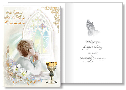 Communion Card/Boy