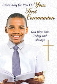 First Communion Card - Boy