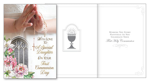 Communion Girl Card