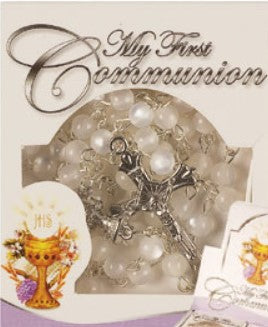 White First Communion Rosary (Copy)