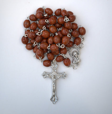 Brown Wood Rosary
