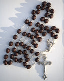 Dark Brown Wood Rosary