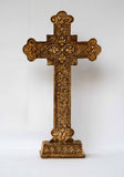 Ornate Resin 8" Standing Crucifix