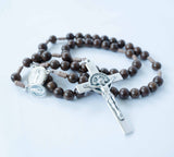 Large Wood Corded Rosary