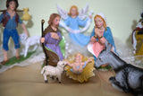 Plastic Nativity Set - 12 figures 12cm