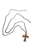 Wooden Crucifix Necklace
