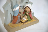 Children Resin Nativity Scene - Holy Family - NOEL