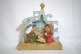 Children Resin Nativity Scene - Holy Family - PEACE