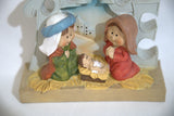 Children Resin Nativity Scene - Holy Family - PEACE