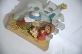Children Resin Nativity Scene - Holy Family - PEACE